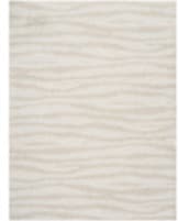 Nourison Home Modern Shag Mmd05 Ivory Beige Area Rug