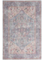 Nicole Curtis Machine Washable Series 1 SR104 Blue - Multi Area Rug