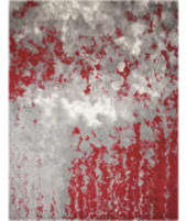 Nourison Twilight Twi21 Gray - Red Area Rug