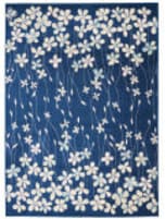 Nourison Tranquil Tra04 Navy Area Rug