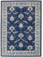Nourison Tranquil Tra10 Navy - Ivory Area Rug