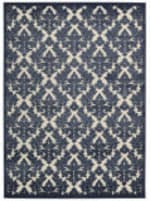 Nourison Ultima Ul632 Ivory Blue Area Rug