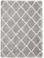 Nourison Luxe Shag Lxs02 Grey - Ivory Area Rug