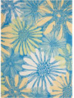 Nourison Home and Garden RS022 Blue Area Rug