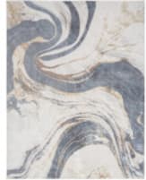 Nourison Home Astra Machine Washable Asw15 Ivory Blue Area Rug