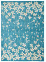 Nourison Tranquil Tra04 Turquoise Area Rug
