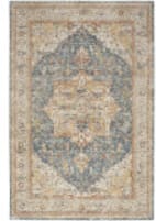 Nourison Home Sahar Shr06 Ivory Blue Area Rug