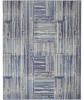 Nourison Home Grafix Grf42 Blue Grey Area Rug