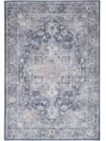 Nicole Curtis Machine Washable Series 1 Sr101 Ivory Navy Area Rug