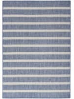 Nourison Home Positano Pos03 Navy Ivory Area Rug