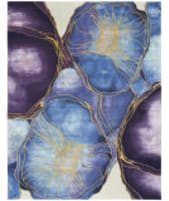 Nourison Home Prismatic Prs32 Blue Gold Area Rug