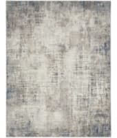 Calvin Klein CK022 Infinity Ifn01 Blue Multicolor Area Rug