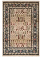 Ralph Lauren Margaux LRL1297D Beige - Navy Area Rug