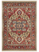Ralph Lauren Quentin LRL1298C Red - Beige Area Rug