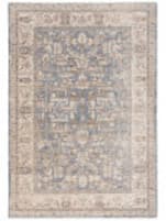 Ralph Lauren Power Loomed Lrl1350m Light Blue - Ivory Area Rug