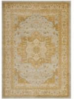 Ralph Lauren Power Loom Rlr1900-7920 Light Grey - Gold Area Rug