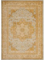 Ralph Lauren Power Loom Rlr1990-7920 Light Grey - Gold Area Rug