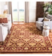 Safavieh Antiquities AT54A Wine - Gold Area Rug