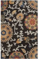 Safavieh Blossom BLM401A Charcoal - Multi Area Rug