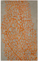 Safavieh Blossom Blm695c Grey - Orange Area Rug
