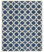 Safavieh Cambridge Cam125g Navy Blue / Ivory Area Rug