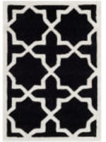 Safavieh Chatham Cht732k Black / Ivory Area Rug