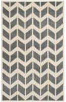 Safavieh Chatham Cht746d Dark Grey / Ivory Area Rug