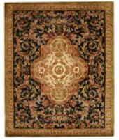 Safavieh Classic CL220B Black - Beige Area Rug