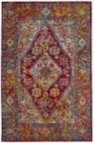 Safavieh Crystal Crs507b Light Blue - Fuchsia Area Rug