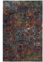 Safavieh Crystal Crs515a Light Blue - Orange Area Rug