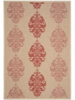 Safavieh Courtyard CY2720-3701 Natural / Red Area Rug