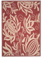 Safavieh Courtyard CY2961-3707 Red / Natural Area Rug