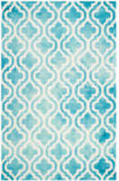 Safavieh Dip Dye Ddy537d Turquoise - Ivory Area Rug