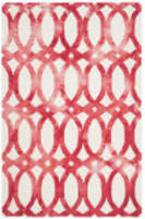 Safavieh Dip Dyed Ddy675c Ivory - Red Area Rug