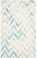 Safavieh Dip Dyed Ddy715h Ivory - Turquoise Area Rug
