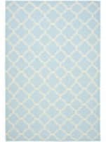 Safavieh Dhurries Dhu554b Light Blue / Ivory Area Rug