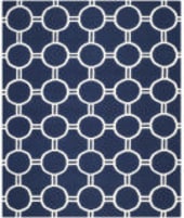 Safavieh Dhurries DHU636D Navy / Ivory Area Rug