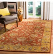 Safavieh Heritage HG820A Red - Natural Area Rug