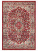 Safavieh Merlot Mer311q Red - Aqua Area Rug