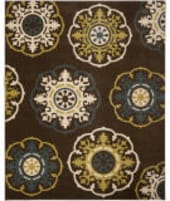 Safavieh Newbury Nwb8699 Brown / Green Area Rug