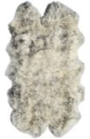 Safavieh Sheepskin Shag Shs121e Ivory - Smoke Grey Area Rug
