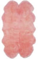 Safavieh Sheepskin Shag Shs121l Solid Pink Area Rug