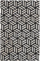Safavieh Studio Leather Stl219a Ivory - Black Area Rug