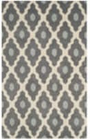 Safavieh Chatham Cht748d Dark Grey / Ivory Area Rug