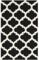 Safavieh Dhurries Dhu623a Black / Ivory Area Rug