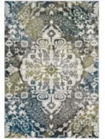 Safavieh Water Color Wtc669b Ivory - Peacock Blue Area Rug