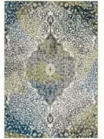 Safavieh Water Color Wtc672b Ivory - Peacock Blue Area Rug