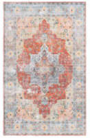 Safavieh Arizona ARZ126Q Rust - Aqua Area Rug