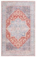 Safavieh Arizona ARZ137M Light Blue - Rust Area Rug