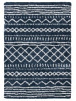 Safavieh Arizona Shag ASG741L Slate Blue - Ivory Area Rug